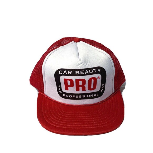 Car Beauty Pro The Professional Way Mesh Trucker Baseball Hat Cap Snapback Mohrs - Picture 1 of 3